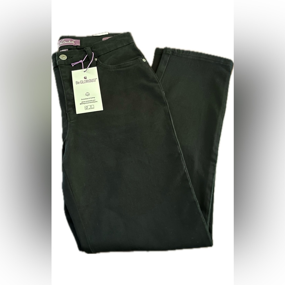 Woman’s black jeans pants size 6ps NWT Gloria Vanderbilt Amanda